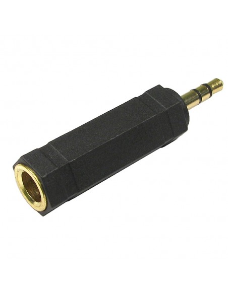 3.5MM STEREO PLUG TO 6.3MM STERO JACK SOCKET