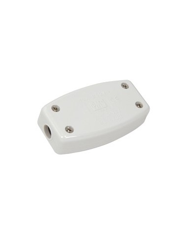 13A Enclosed Cord Connector White