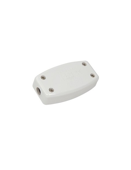 13A Enclosed Cord Connector White 