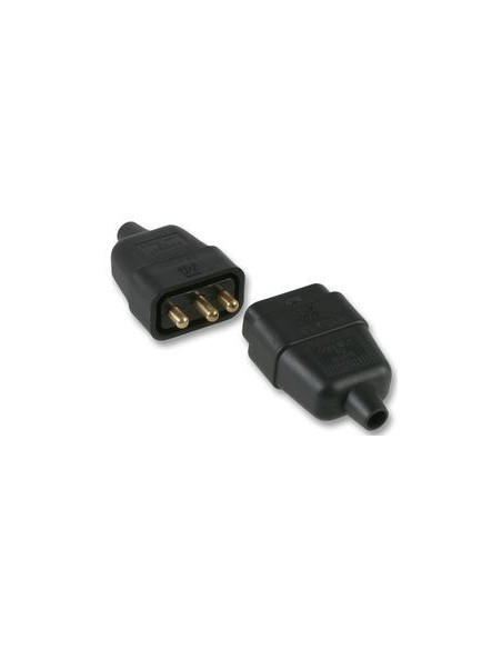 10A 3PIN Connector Black 
