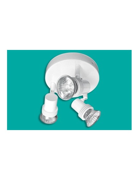 Eterna SL39PWH 50w GU10 Triple Spotlight Plate - White 