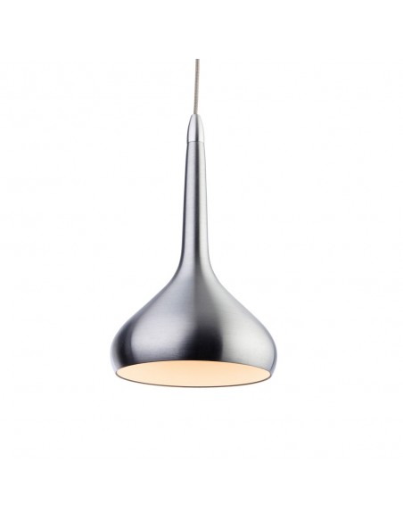 First Light 8613AL Bar Oval Pendant - Aluminium with White Inside 