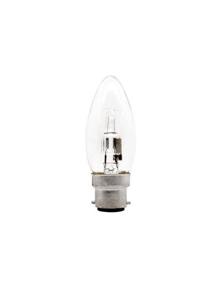 18w B22/BC Halo Candle Lamp Clear 25w 