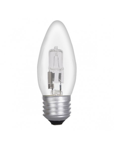 28w E27/ES Halo Candle Lamp Clear  40w 