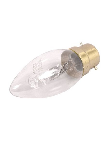 28w B22/BC Halo Candle Lamp Clear  40w 