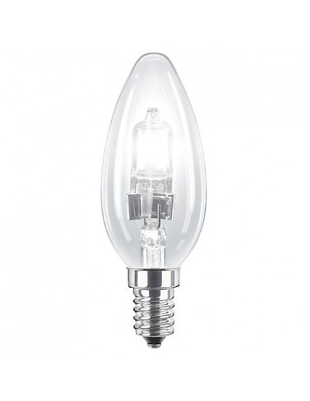 42w E14/SES Halo Candle Lamp Clear (Equivalent to 60w)
