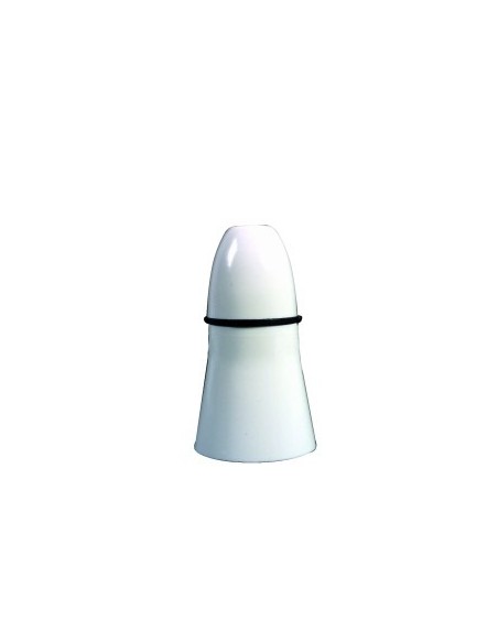 BC Lampholder with Extended Skirt T2 Rated White 