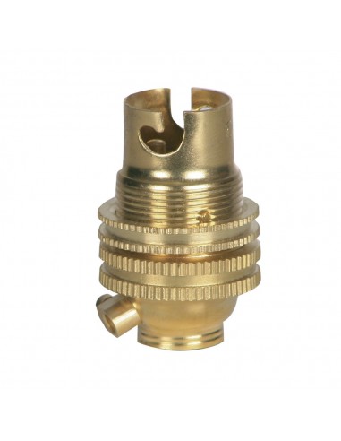 ½ inch BC Unswitched Lampholder Brass 