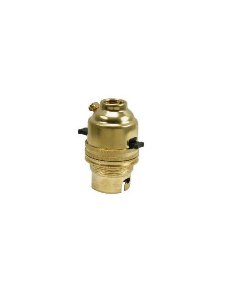 ½ inch BC Unswitched Lampholder Brass 