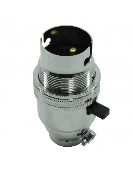½ inch BC Unswitched Lampholder Brass 