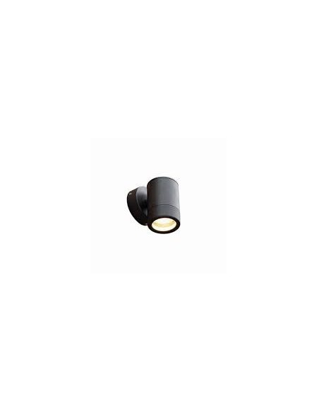Single Adjustable Wall Light - Black - IP65