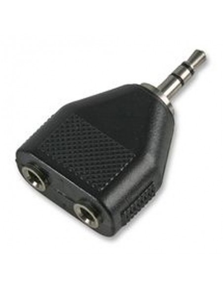 3.5MM STEREO PLUG TO  X2 3.5MM STEREO JACK SOCKET ADAPTOR