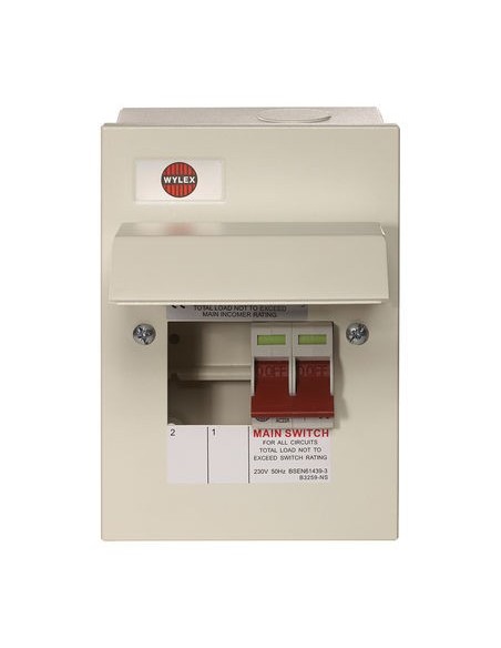 Contactum 2 Way Consumer Unit with x1 25A 30mA RCD