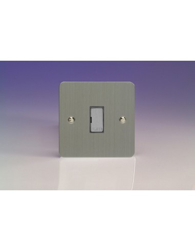13A Unswitched Fused Spur Brushed Steel