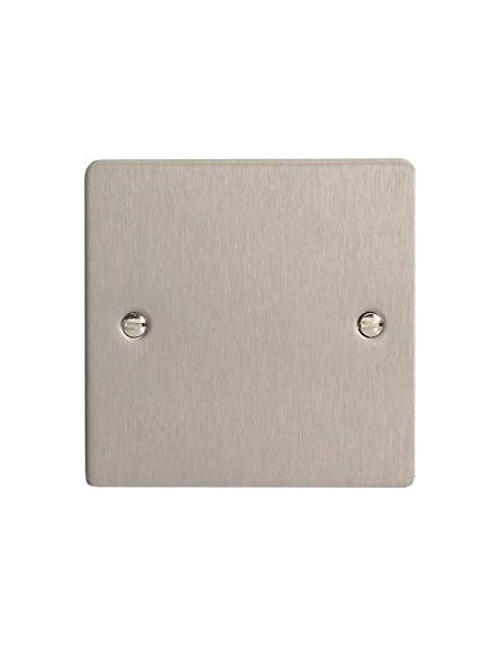 5A Unswitched Round Pin Socket Brushed Chrome with Black Inserts