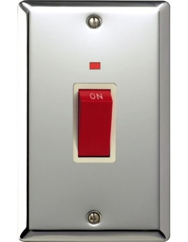 45A Cooker Switch with Neon (Double...
