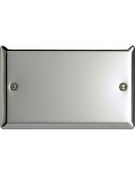 2 Gang Bank Plate Mirror Chrome