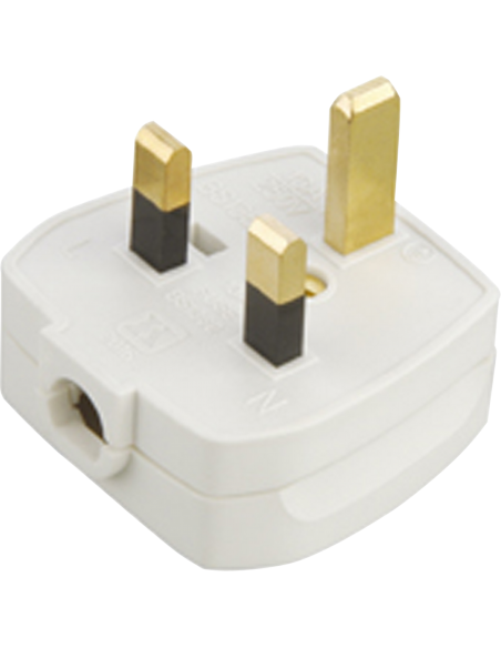 13A 3 Pin Plug White 