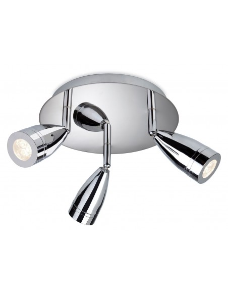 Storm 3 Light Flush Chrome 9W LED 