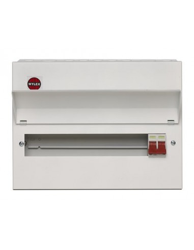 8 Way Metal Consumer Unit with 100A...