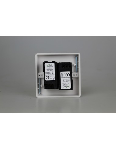 2-Gang 2-Way Push-On/Off LED Rotary Dimmer 2 x 0-120W (1-10 LEDs)