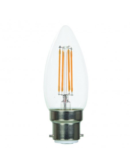 LED 5W BC Candle Dimmable Warm White Filament Lamp