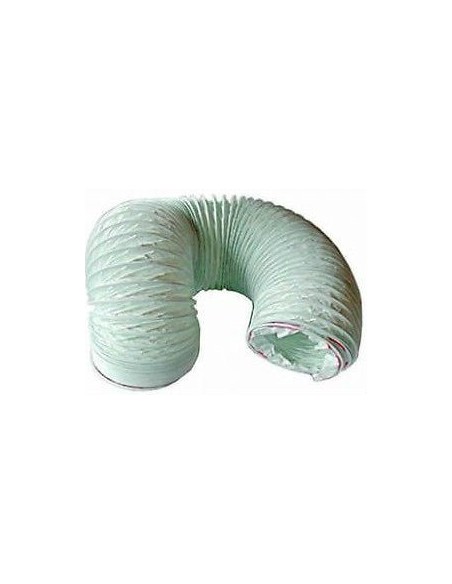 100mm (4') PVC Flexible Ducting Hose - White - 2.5m