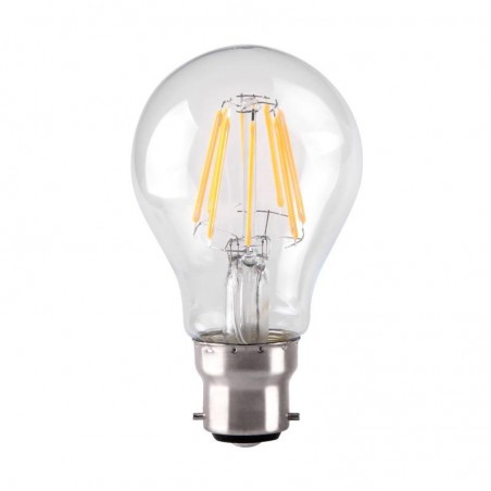LED 7W BC GLS Non Dimmable Warm White Filament Lamp (Equivalent to 60W)