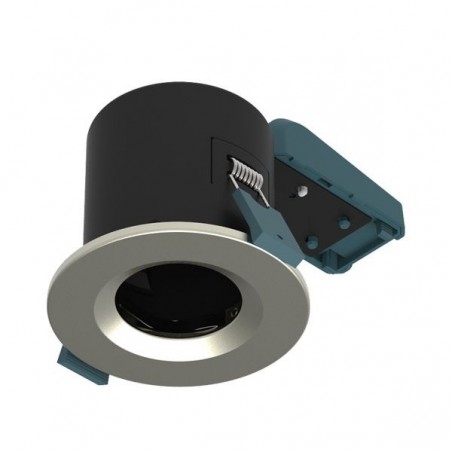 Fire Rated GU10 Downlight Brushed Chrome