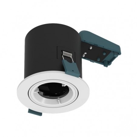 Fire Rated GU10 Tilt Downlight White