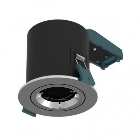Fire Rated GU10 Tilt Downlight Polished Chrome