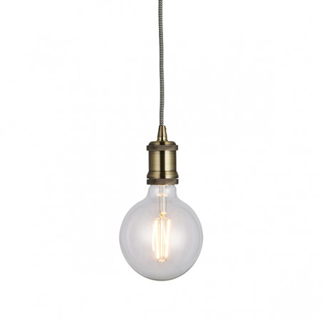 Endon Antique Brass Cambourne Pendant