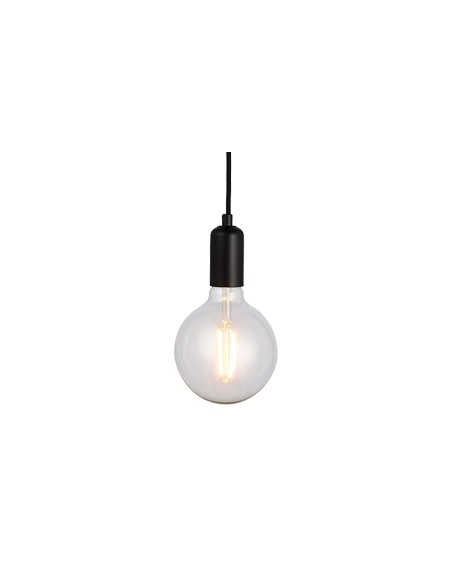 Endon Matt Black Studio Pendant