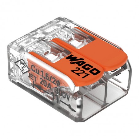 Wago 2-Way Connectors 4mm (x100)