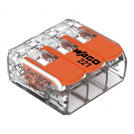 Wago 3-Way Connectors 4mm (x50)