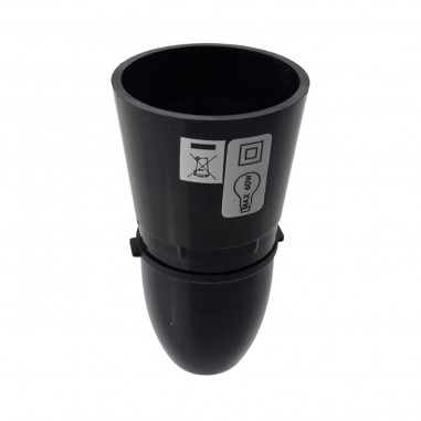 Unswitched BC Lampholder - Black
