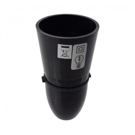 Unswitched BC Lampholder - Black
