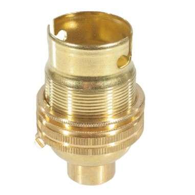 Unswitched Brass Lampholder - BC