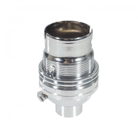 Unswitched Chrome Lampholder - BC