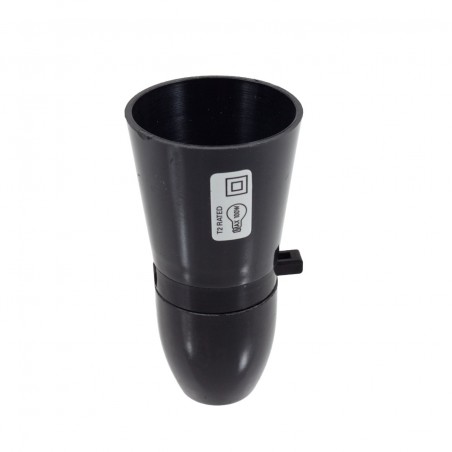 Switched BC Lampholder - Black