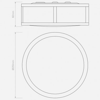 Mashiko Round 300 Polished Chrome