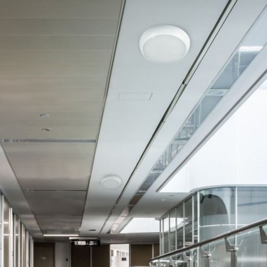 20w LED Emergency Bulkhead with Emergency Battery & Sensor - Switchable wattage & colour temperature