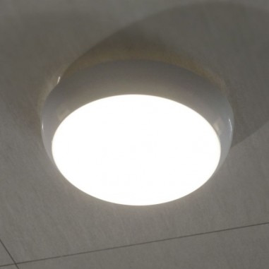 20w LED Emergency Bulkhead with Emergency Battery & Sensor - Switchable wattage & colour temperature