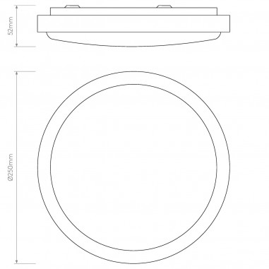 Denia Bathroom Ceiling Light Polished Chrome 1134001