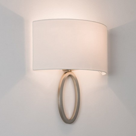 Lima Wall Light Polished Chrome with White Shade ***LAST 2 IN STOCK**