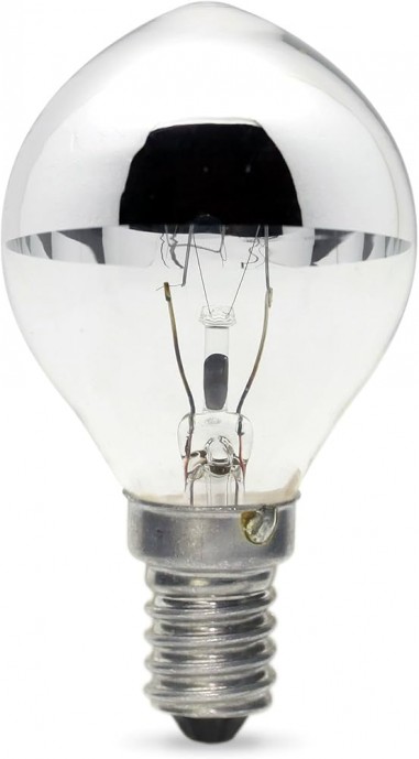 Crown Silver 40w SES/E14 Golf Ball Lamp