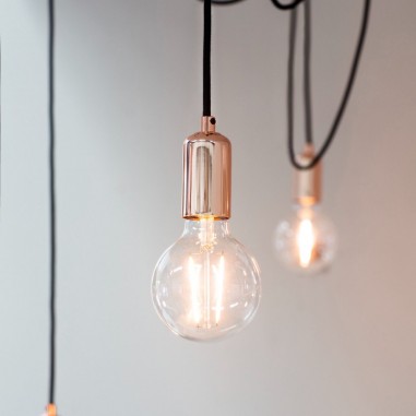Studio 6 Light Vintage Pendant - Copper