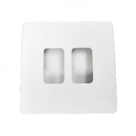 2G Kinetic Switch Frame for Slim Grid - White (Frame Only)