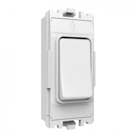 1G Grid Kinetic Switch White (Non-Dimmable)