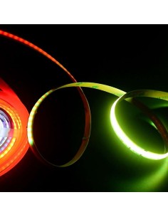 QS-PIXELCOB18W-5 - LED Strip, Addressable/Digital Pixels COB RGB, 720LEDs/m IP20 12mm PCB - Quik Strip